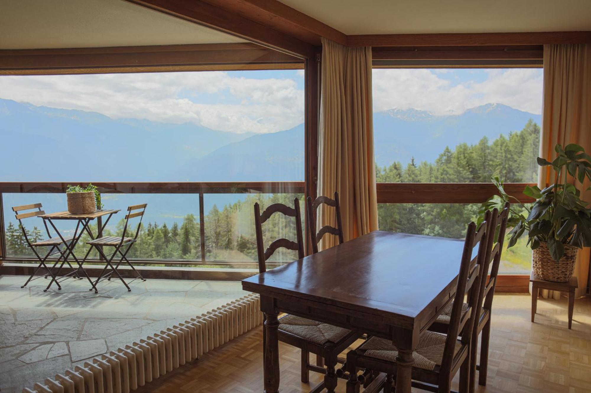 Mountain View Apartment With Parking & Fast Wifi Кран-Монтана Экстерьер фото